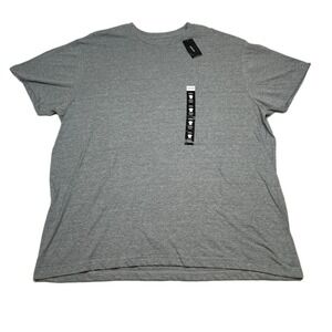 Alfani Crew Neck T-Shirt Mens 2XL Short Sleeve Heather Gray‎ Soft Casual NEW